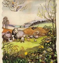 Früher Frühling auf dem englischen Land, England, 1960er Jahre